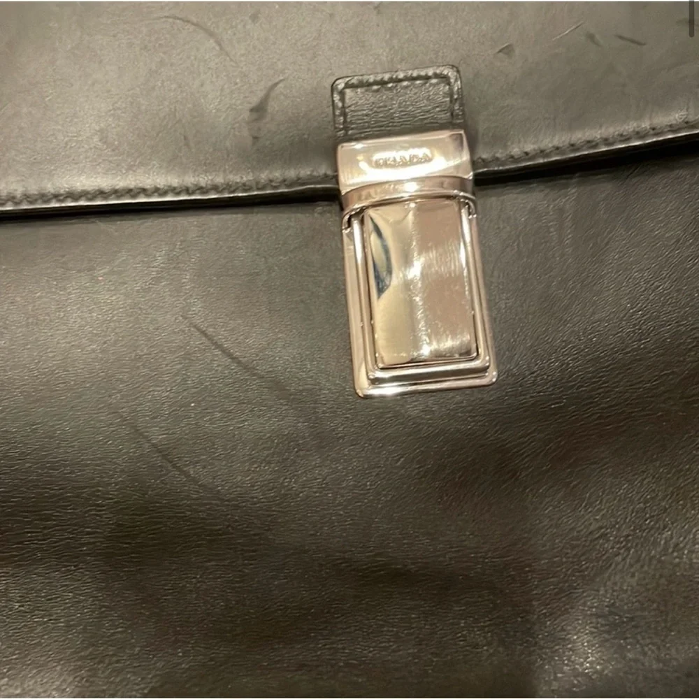 Prada Briefcase In Leather - Picture 8 of 14
